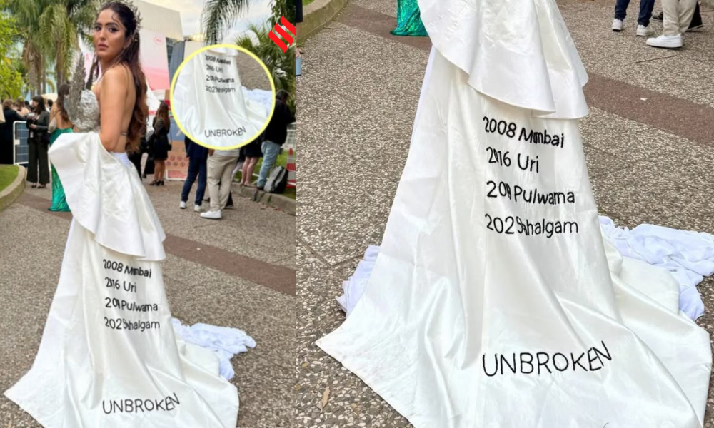 Sonam Chhabara pays tribute to India's terror victims in Cannes 2025