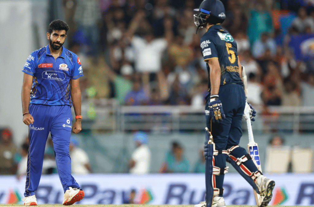 Bumrah bowled to Sundar